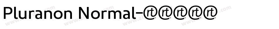 Pluranon Normal字体转换